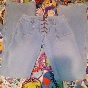Used jeans needs fixing.2 pairs